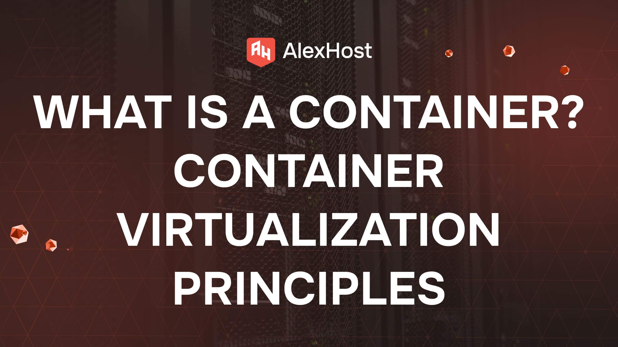 What is a Container? Container Virtualization Principles