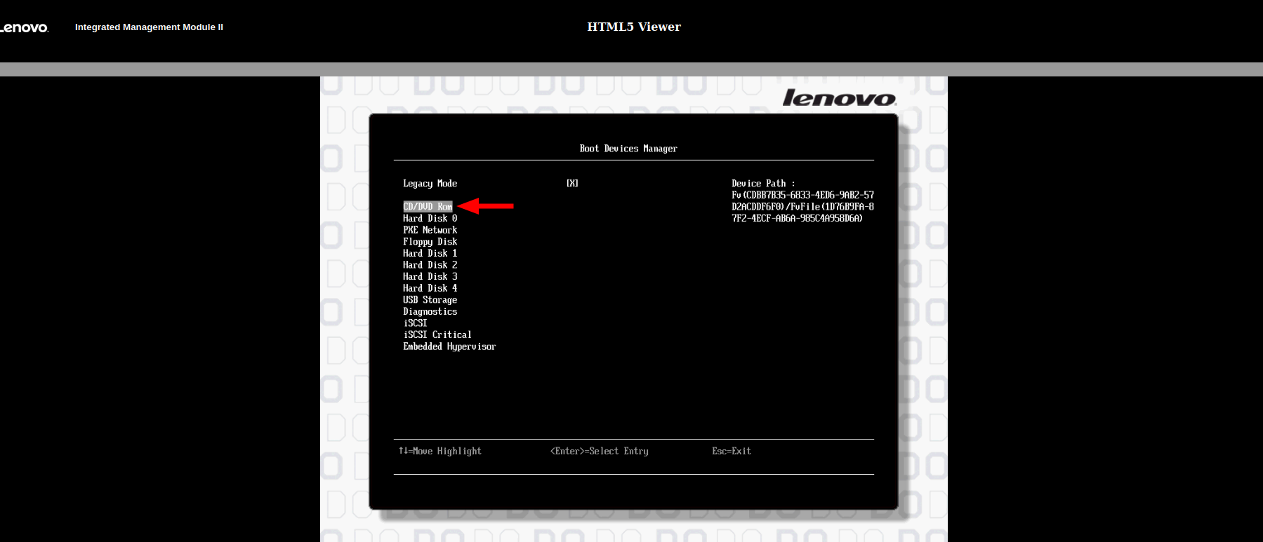 Boot dari ISO yang dipasang