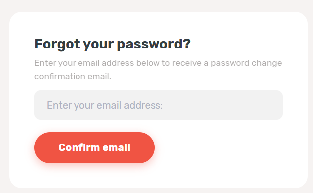 Enter your account email