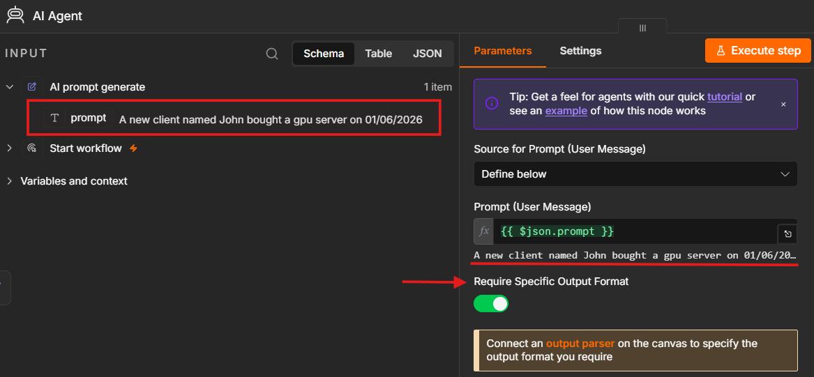 4.0 Invoice use case input