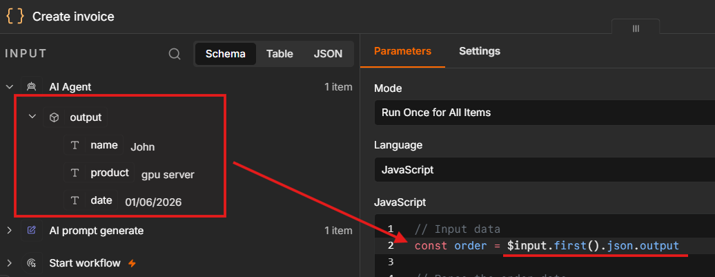 4.4 Use structured output in invoice generator