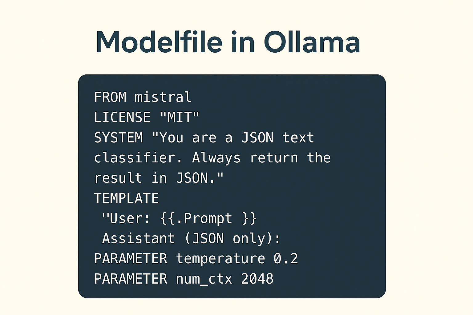ollama modelfile